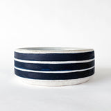 Dog Bowl: Rings Indigo