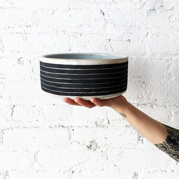 Dog Bowl: Rings Black