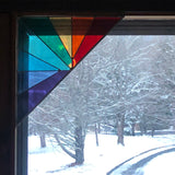 STAINED GLASS: Corner Window Rainbow Panel
