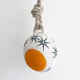Jingle Bell Domed: Sun Moon Stars Marigold