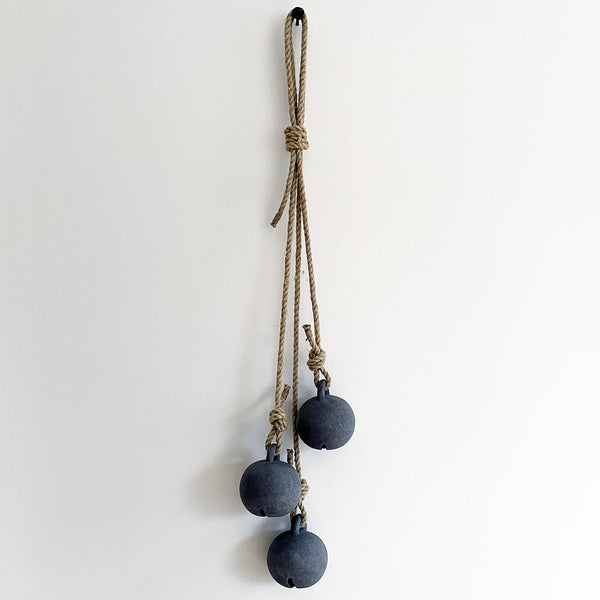 Jingle Bell Round Set of 3: Grey