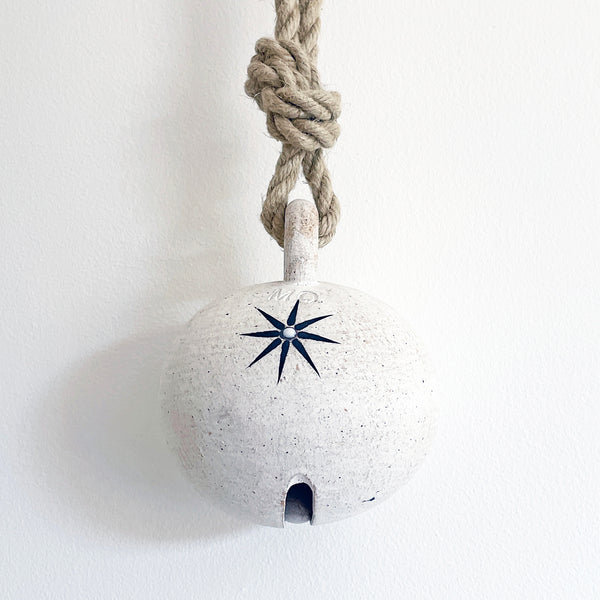 Jingle Bell Round: White w/ Star