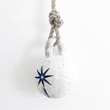 Jingle Bell Round: White w/ Star
