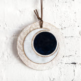 Ornament Large Rnd: Crescent Indigo