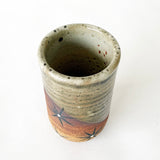 Candle Taper Vessel: Raw Shino Constellations