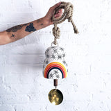 Thrown Bell Earth: Rings Rainbow (Arc) Constellations w/ Brass Disc