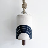 Thrown Bell Tall: Rings Indigo (Arc) Full Moon