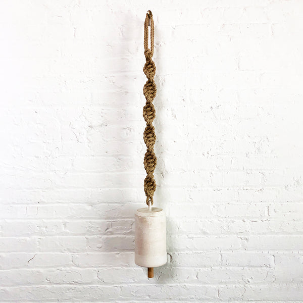 Thrown Bell Tall Twist: White