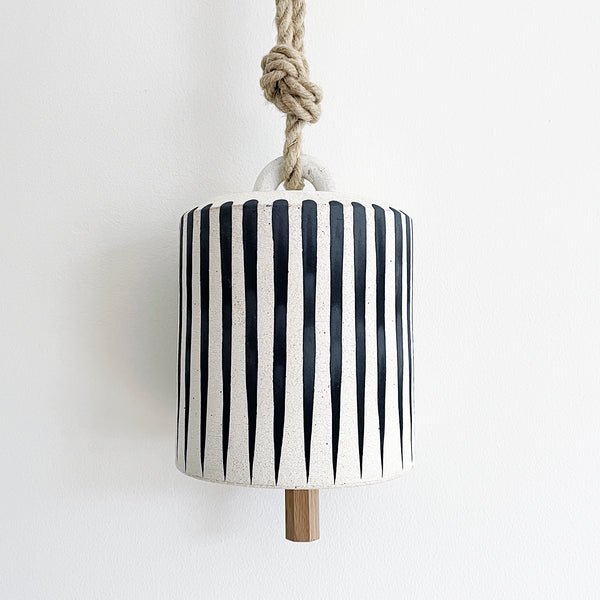 Thrown Bell Wide: Stripes Black