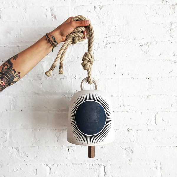 Thrown Bell Round: New Sun Indigo