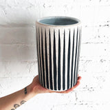 Vessel Tall: Stripes Black