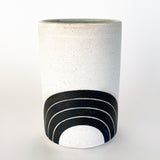Vessel Tall: Rings Indigo (Arc) Full Moon