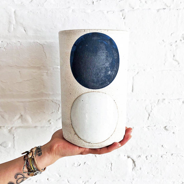 Vessel Tall: Domino Indigo