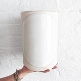 Vessel Tall: Full Moon White